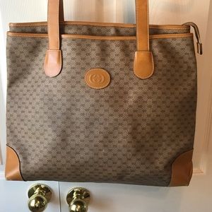 Vintage Gucci Micro GG Tote- Large